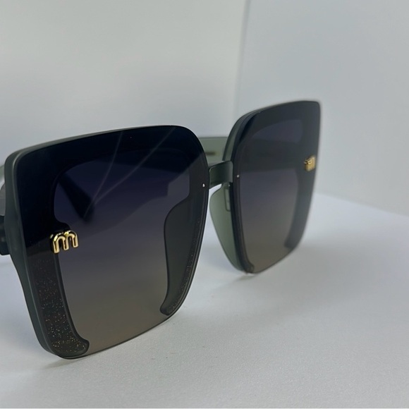 Oversized Square Sunglasses, Gradient Lens, UV Protection, M\